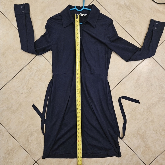 Boden woman's long sleeved dress size UK12R. US 8R button down with belt tie - Picture 9 of 10